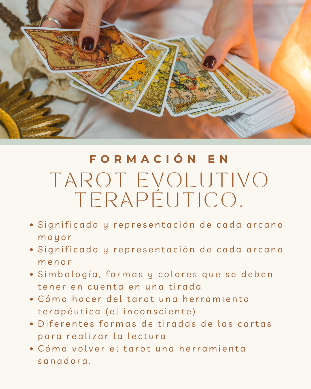 Formación en Tarot Evolutivo Terapéutico.