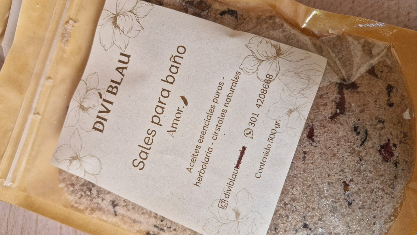 Sales de baño Amor.