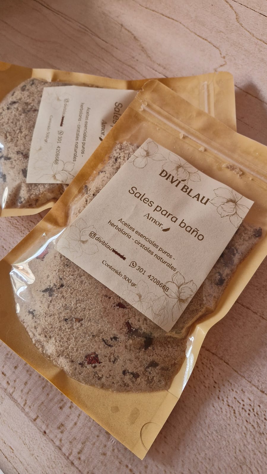 Sales de baño Amor.