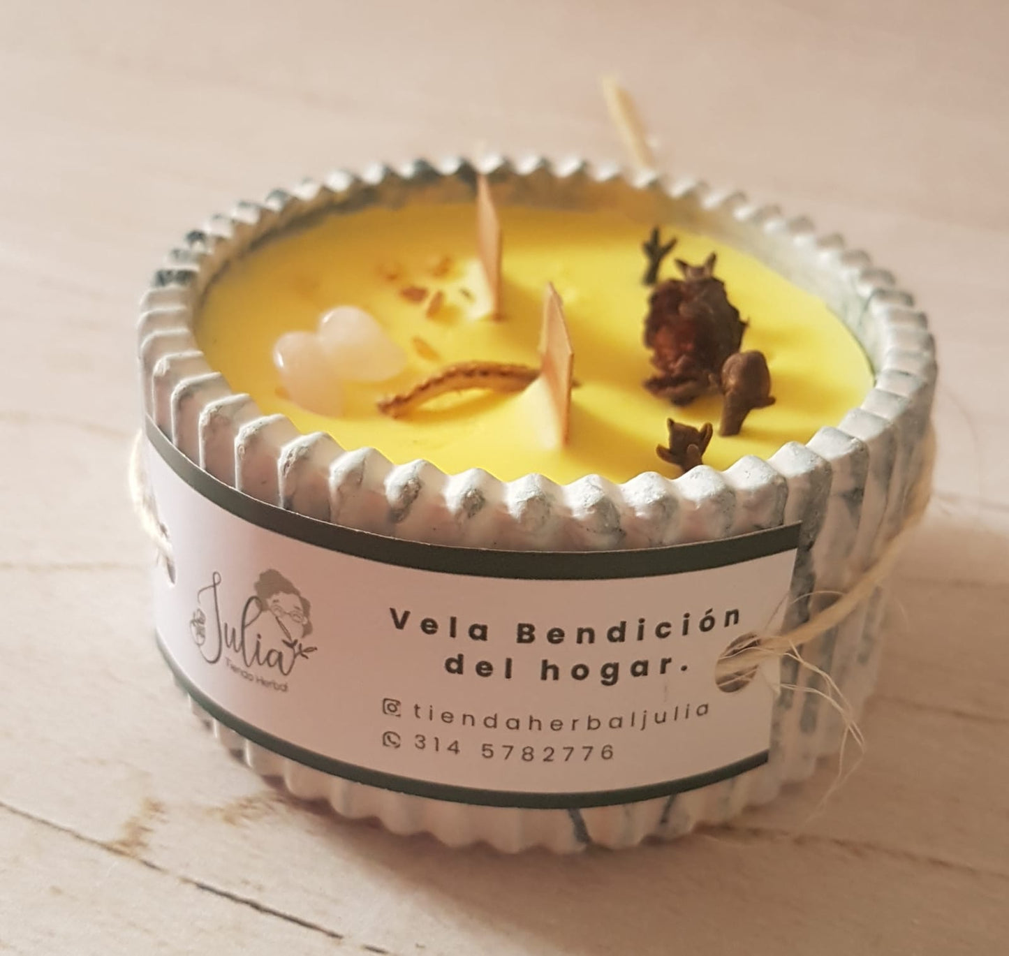 VELAS CON CRISTALES - BENDICIÓN DEL HOGAR