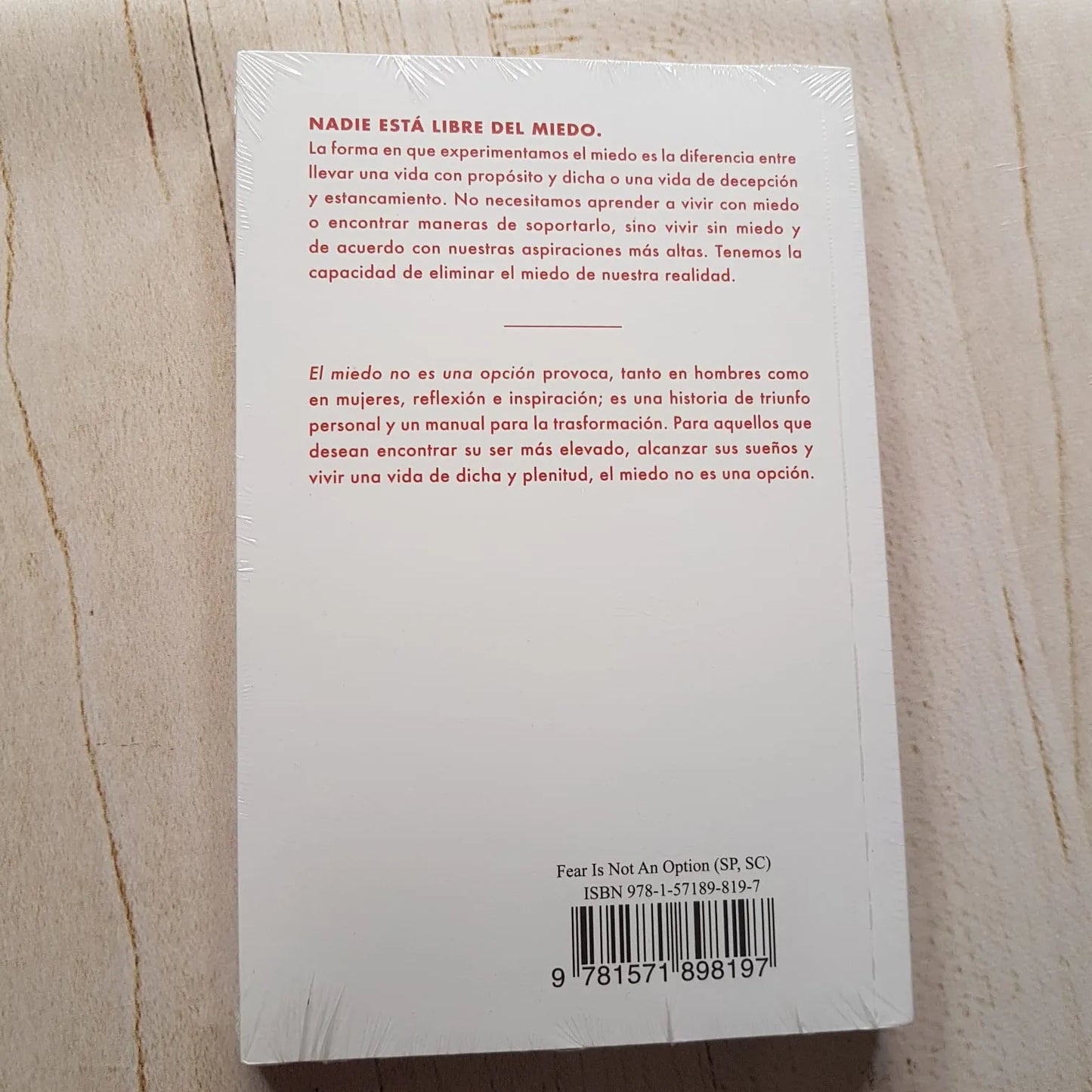 EL MIEDO NO ES UNA OPCION