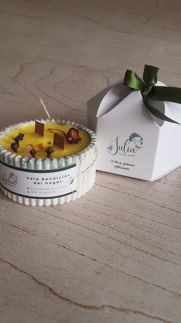 VELAS CON CRISTALES - BENDICIÓN DEL HOGAR