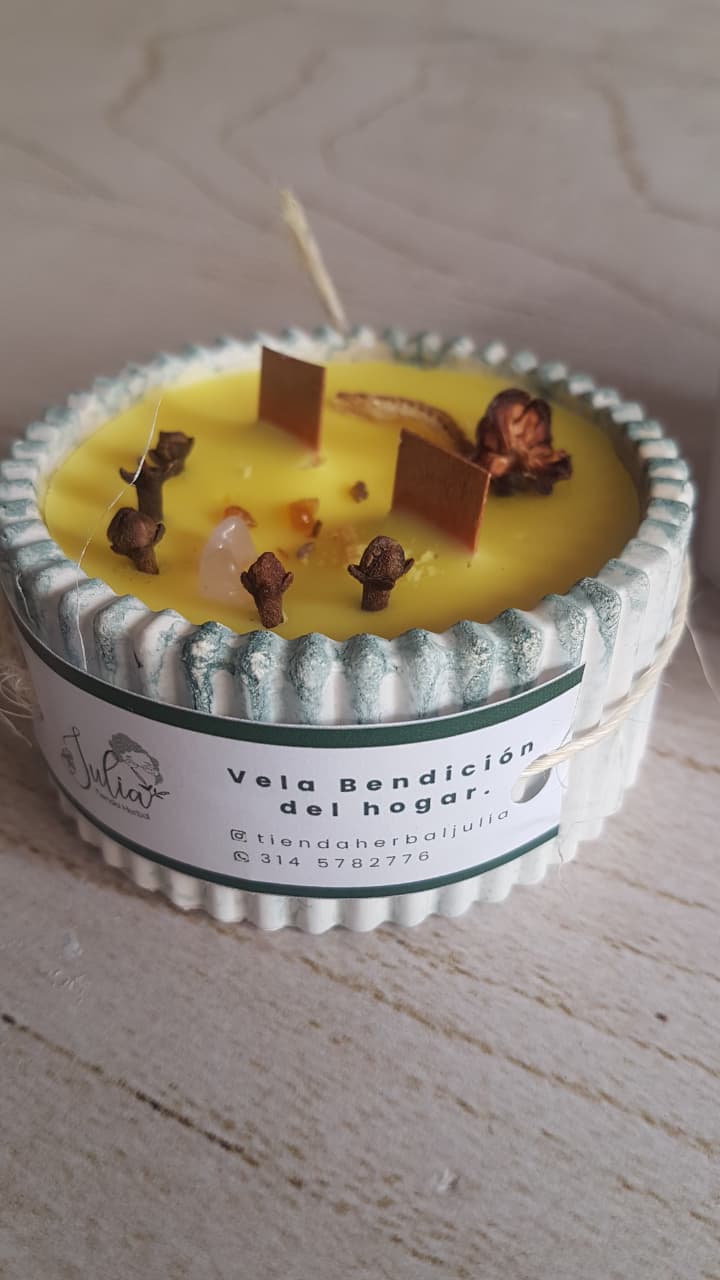 VELAS CON CRISTALES - BENDICIÓN DEL HOGAR